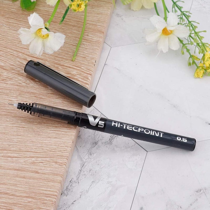 woobles Tattoo Marker Pen, Professional Precision Semi-permanent Eyebrow Lip Tool Semi-permanent Tattoo Marker Pen Microblading Eyebrow Lip Tattoo Positioning Pen(black) - Image 1
